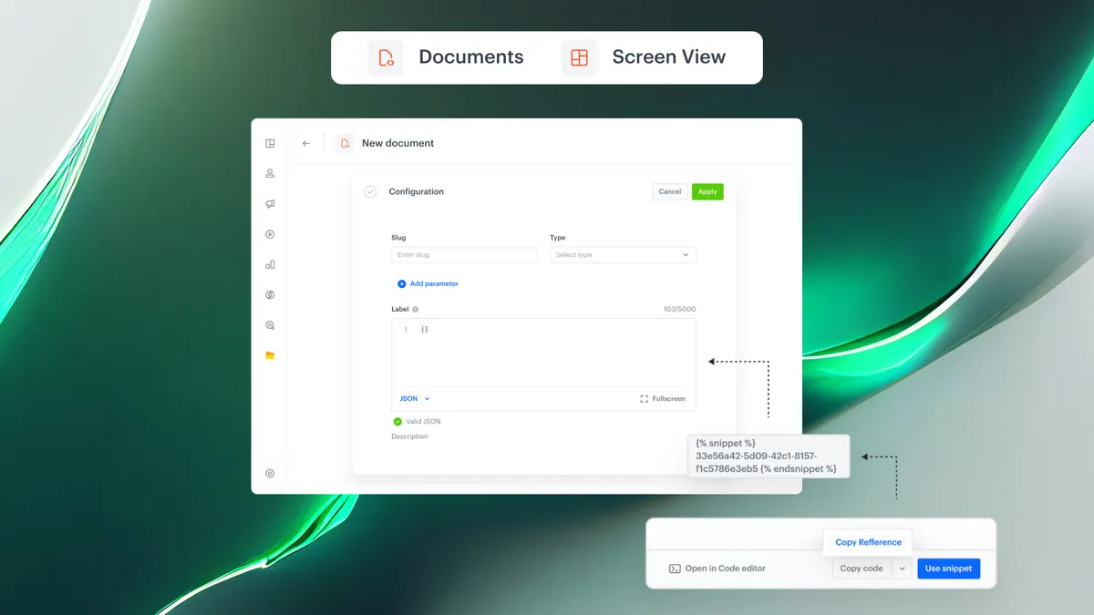 Snippets Now in Documents & Screen Views
