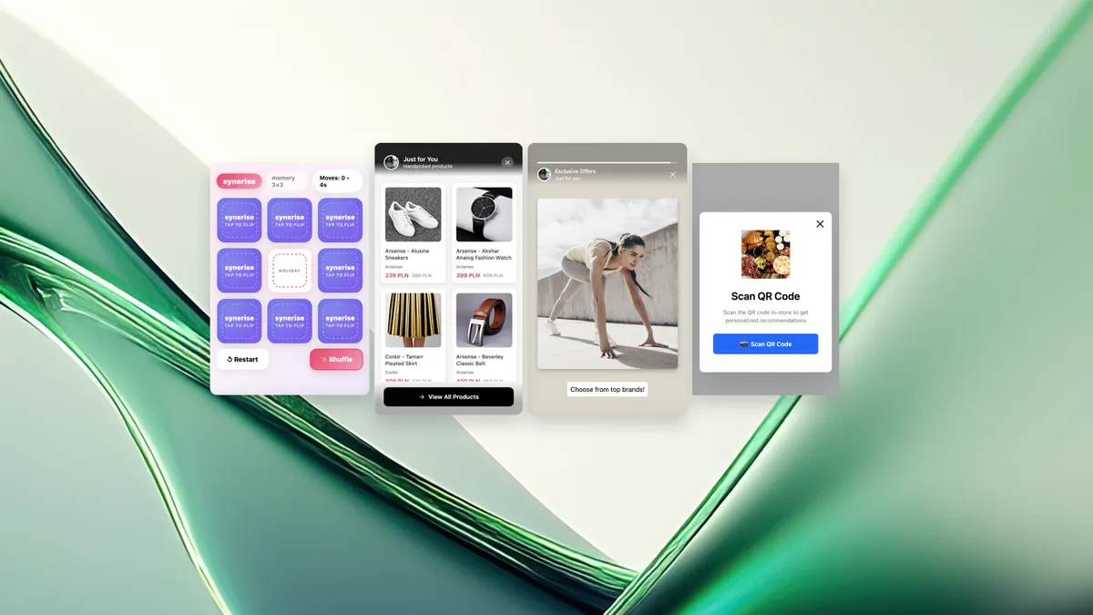 New in-app templates in Synerise