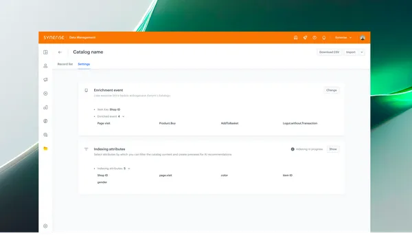 Managing event data enrichment from catalogs