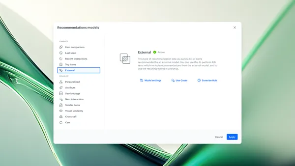 New options in Recommendation ABX tests