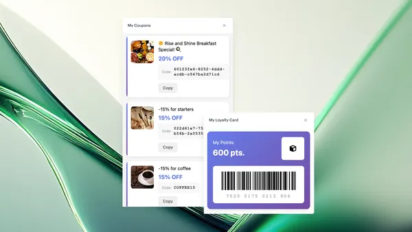 New in-app loyalty templates